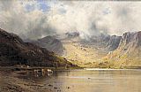 Alfred de Breanski The Foxes Path to Cader, Dolgelly painting